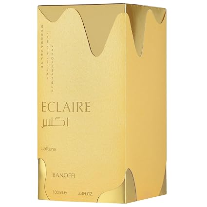 Lattafa Eclaire Banoffi – Gourmand, Sweet, Fruity, Musky – Eau de Parfum Spray Long-Lasting Fragrance for Women, 3.4 Ounce / 100 ml