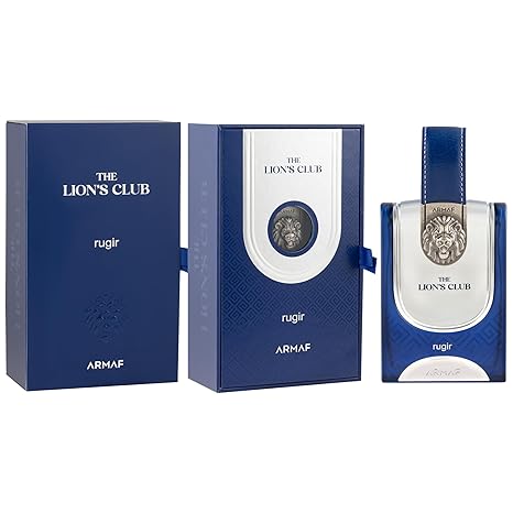 ARMAF The Lion's Club rugir perfume set on a white background