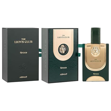 Armaf The Lion's Club féroce perfume set on a white background
