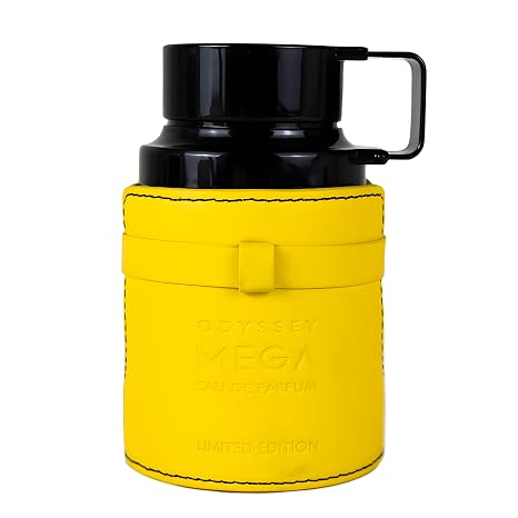 Black thermos with a yellow sleeve on a white background