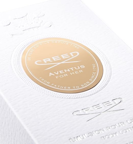 Creed Aventus for Her perfume packaging on a white background