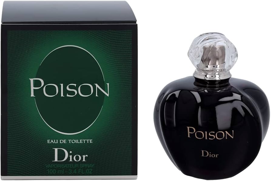 Dior Poison Eau de Toilette packaging including bottle and box on a white background