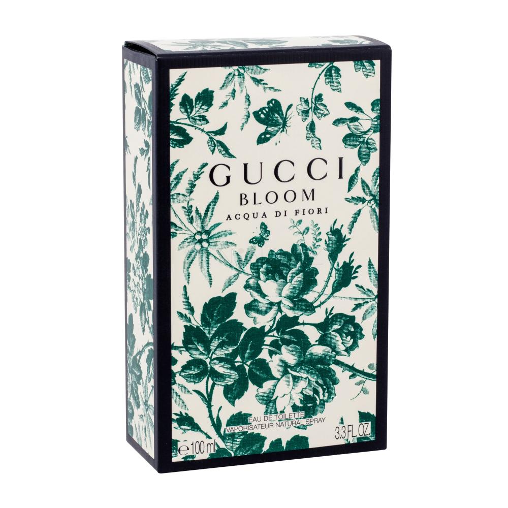 Gucci Bloom Acqua di Fiori perfume box with floral design on a white background