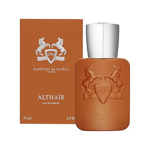 Parfums de Marly Althaçr Eau de Parfum bottle and packaging on a white background
