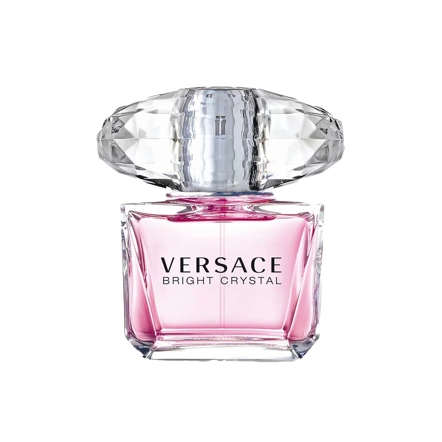 Versace Bright Crystal perfume bottle on a white background