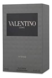 Valentino perfume box on a white background