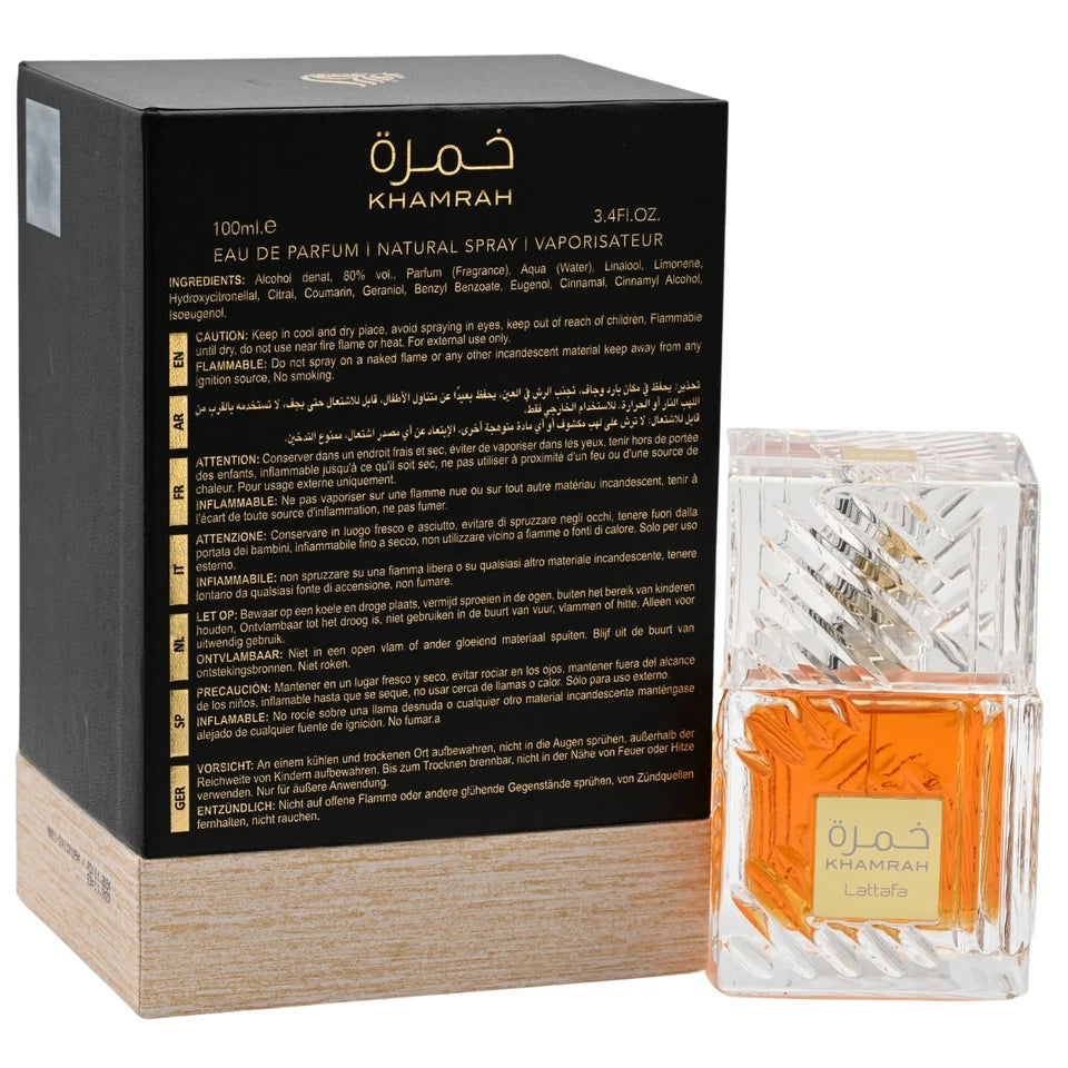 Khamrah by Lattafa perfume for unisex EDP 3.3 / 3.4 oz